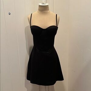 Heiress Black Corset Top Mini Dress